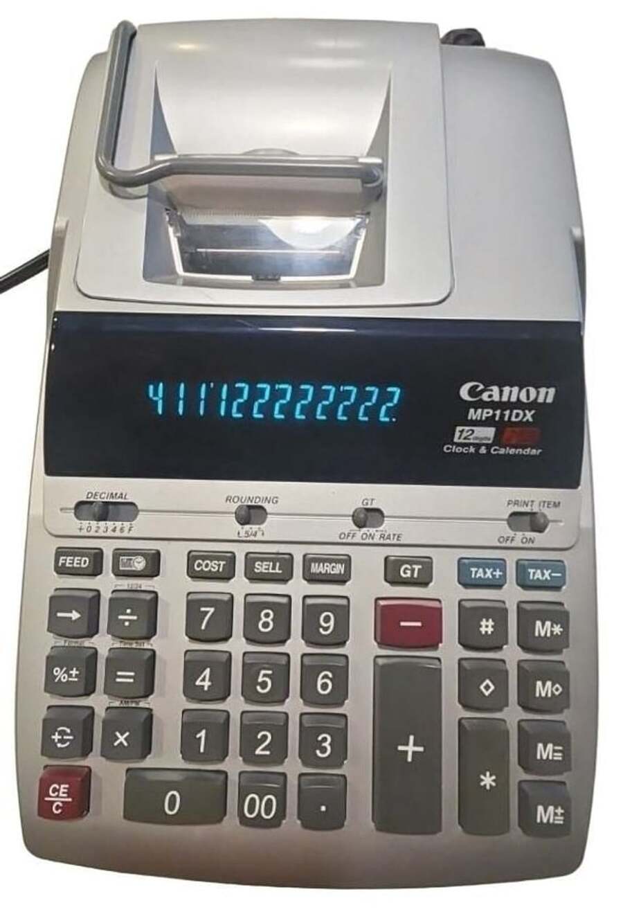 Canon MP11DX 12-Digit 2-Color Printing Calculator
